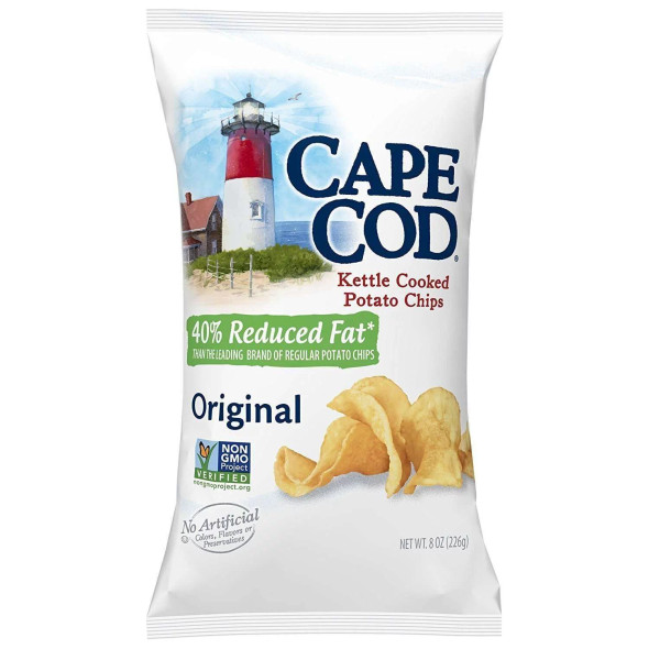 Cape Cod Less Fat Original Kettle Cooked Potato Chips, 24 oz.