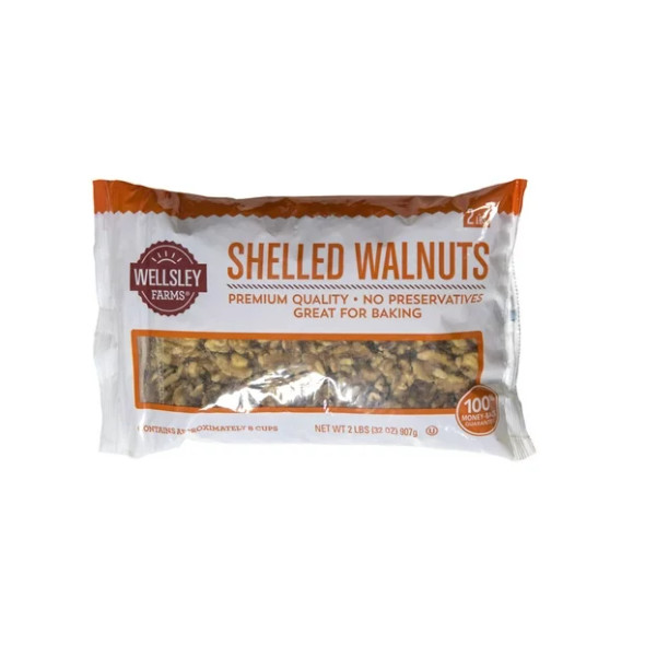 Wellsley Farms Shelled Walnuts, 32 oz.