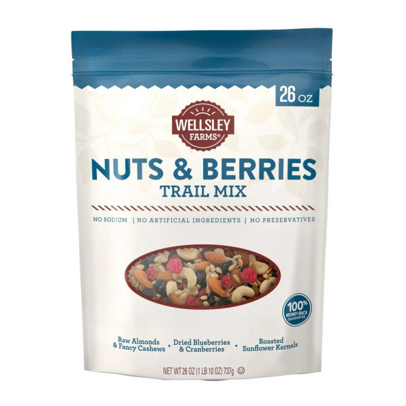 Wellsley Farms Nuts & Berries Trail Mix, 26 oz.