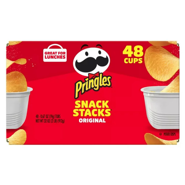 Pringles Original Flavor Snack Stacks, 48 ct.