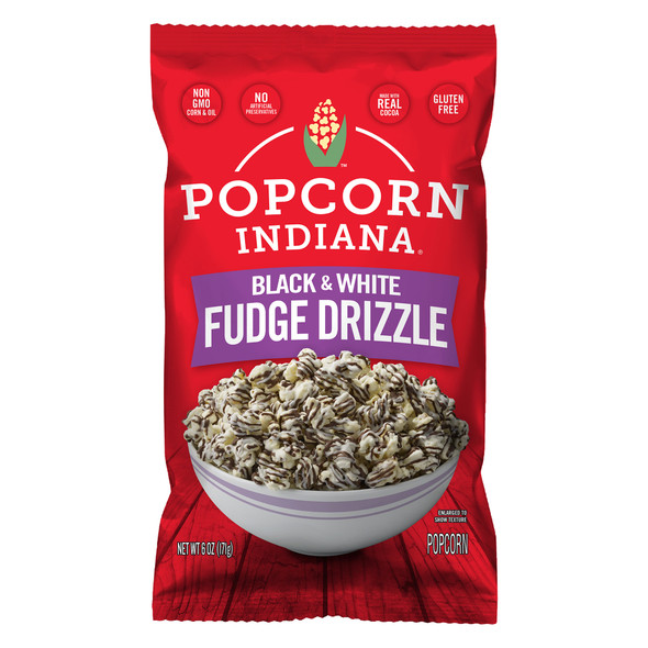 Popcorn Indiana Black and White Drizzlecorn, 17 oz.