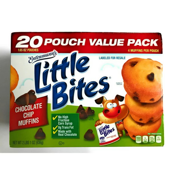 Entenmann's Little Bites Chocolate Chip Muffins, 20 pk./1.65 oz.