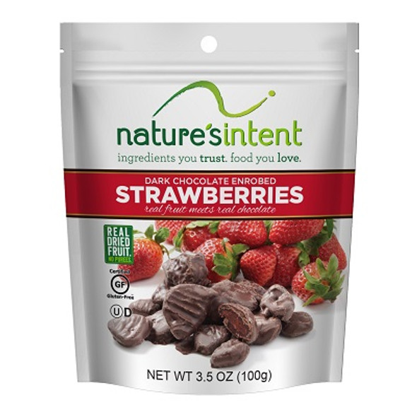 Natures Intent Dark Chocolate Enrobed Strawberries, 17.6 oz.