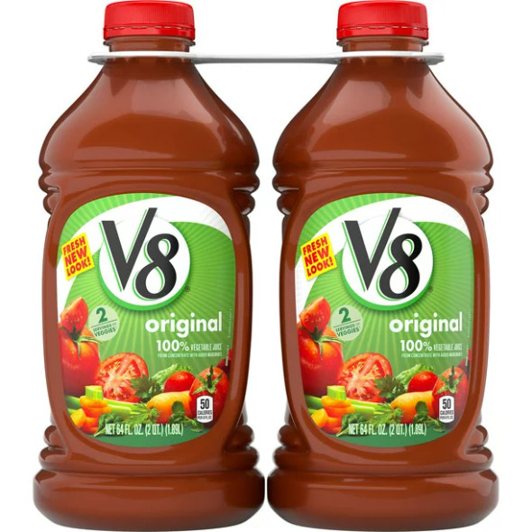 V8 Original 100% Vegetable Juice, 2 pk./64 oz.