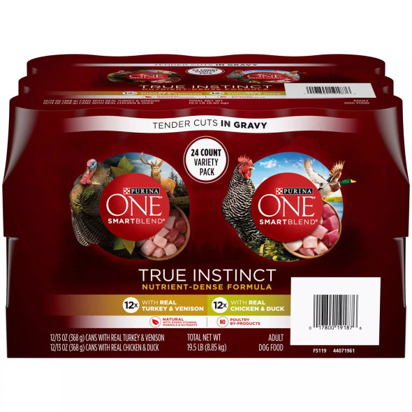 Purina ONE True Instinct Dog Food Variety Pack, 12 ct.