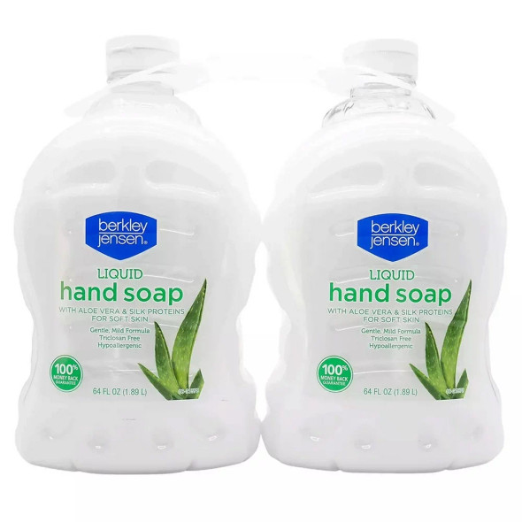 Berkley Jensen Liquid Hand Soap with Aloe Vera, 2 ct./64 oz.