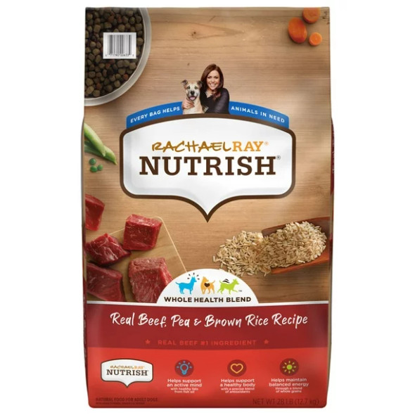 Rachael Ray Nutrish Beef and Brown Rice Dry Dog Food, 50 lbs.