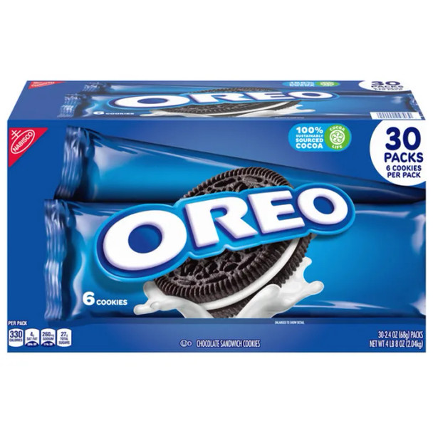 Oreo Chocolate Sandwich Cookies, 30 pk.