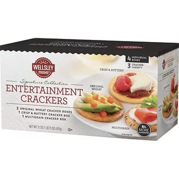 Wellsley Farms Entertainment Crackers, 4 pk./31 oz.