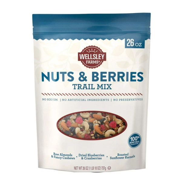 Wellsley Farms Nuts & Berries Trail Mix, 26 oz.