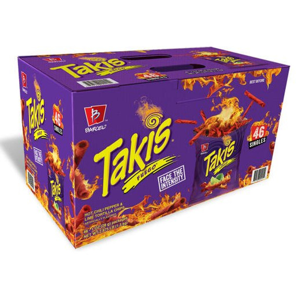 Takis Fuego Spicy Rolled Tortilla Chips Multipack, 46 pk./1 oz.
