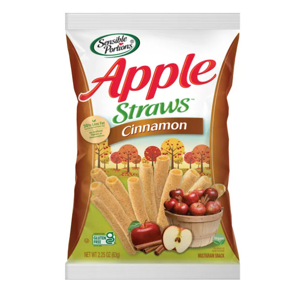 Sensible Portions Cinnamon Apple Straws, 20 oz.