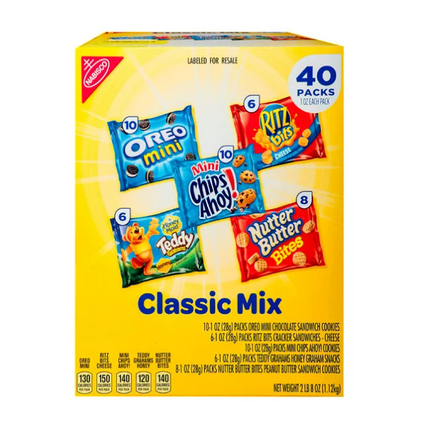 Nabisco Classic Mix Variety Pack, 40 pk./1 oz.