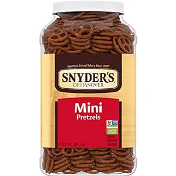 Snyder's of Hanover Mini Pretzels Canister, 40 oz.