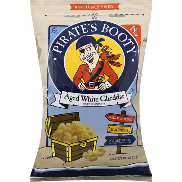 Pirates Booty White Cheddar, 18 oz.