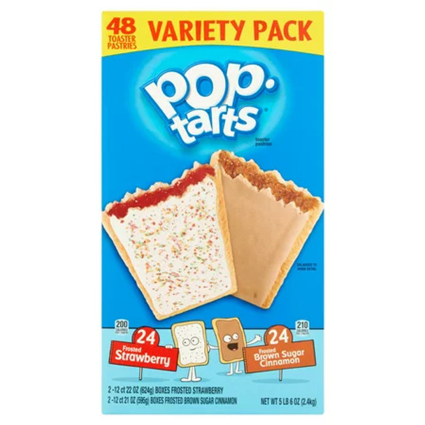 Pop-Tarts Strawberry and Brown Sugar Variety Pack, 48 ct.