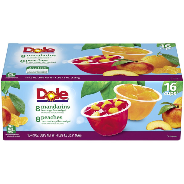 Dole Fruit in Gel Cups Variety Pack, 16 pk./4.3 oz.