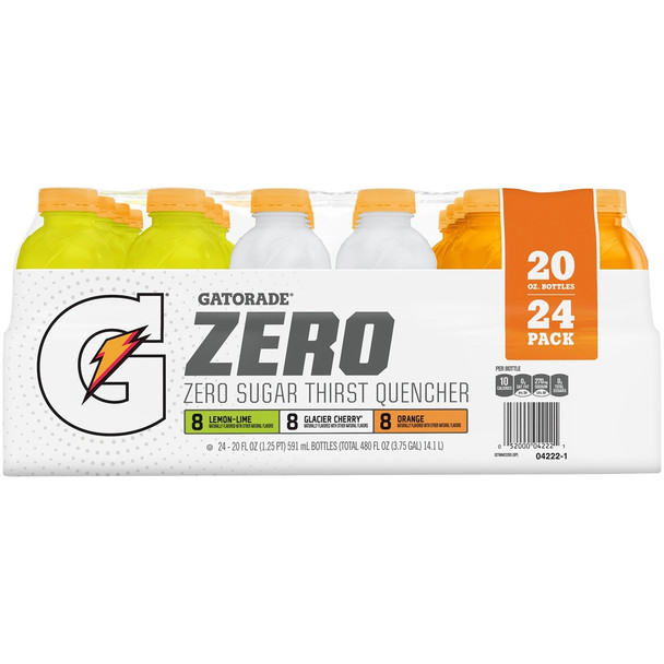 Gatorade G Zero Variety Pack, 24 pk./20 oz.
