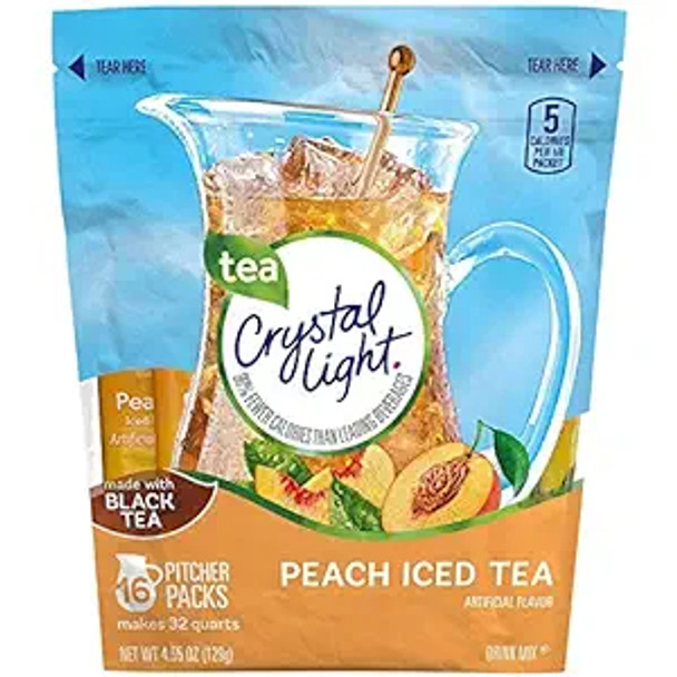 Crystal Light Peach Tea Sticks, 16 ct./32 qt.