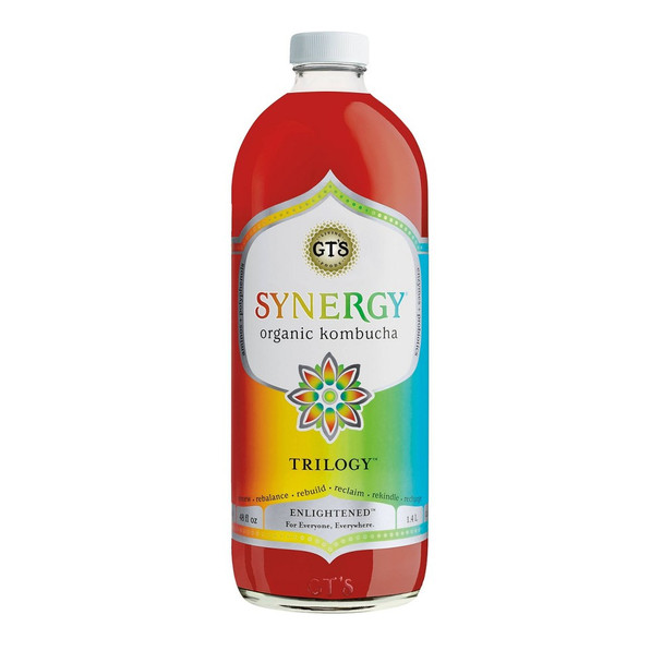 GT's Synergy Raw Kombucha - Trilogy, 48 oz.