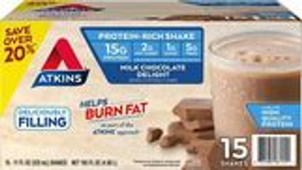 Atkins Dark Chocolate Shake, 15 ct.