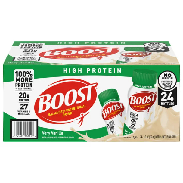Boost High Protein Vanilla Nutritional Shake, 28 ct.
