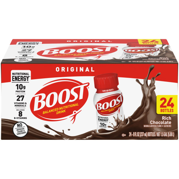 Boost Original Rich Chocolate Nutritional Shake, 28 ct./8 fl. oz.