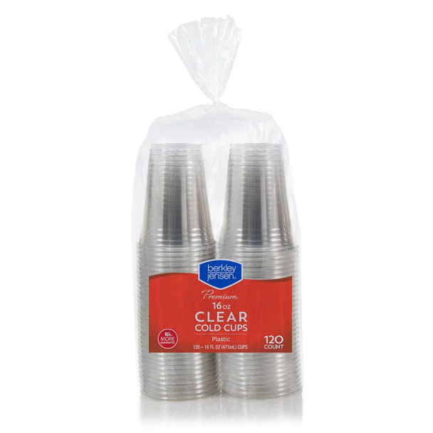 Berkley Jensen 16-Oz. Plastic Cold Cups, 120 ct.