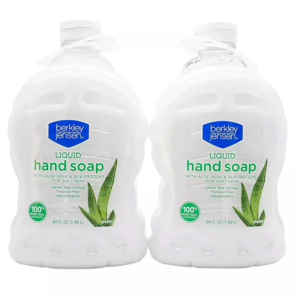 Berkley Jensen Liquid Hand Soap with Aloe Vera, 2 ct./64 oz.