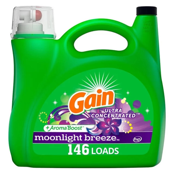 Gain + Aroma Boost Liquid Laundry Detergent, 208 oz. - Moonlight Breeze Scent