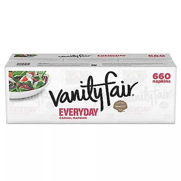 Vanity Fair Everyday 2-Ply Napkins, 660 ct. - White