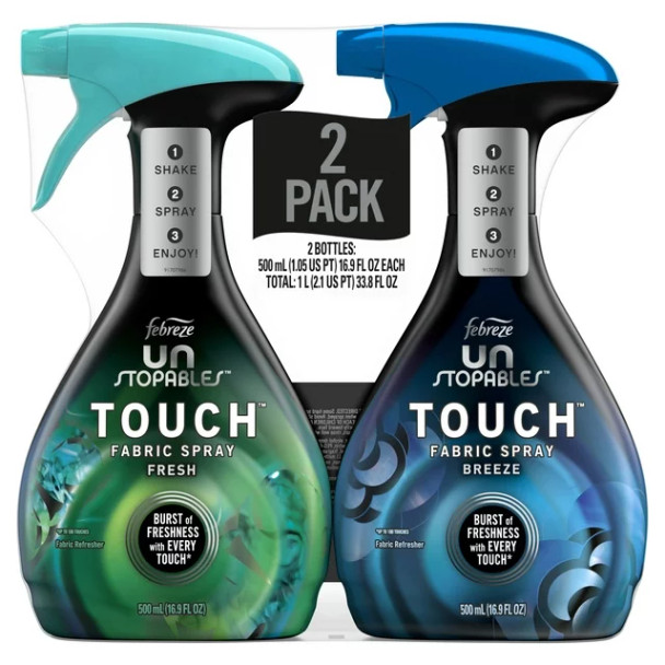 Febreze Touch Fabric Spray and Odor Fighter, 27 oz./2 pk. - Ocean and Fresh