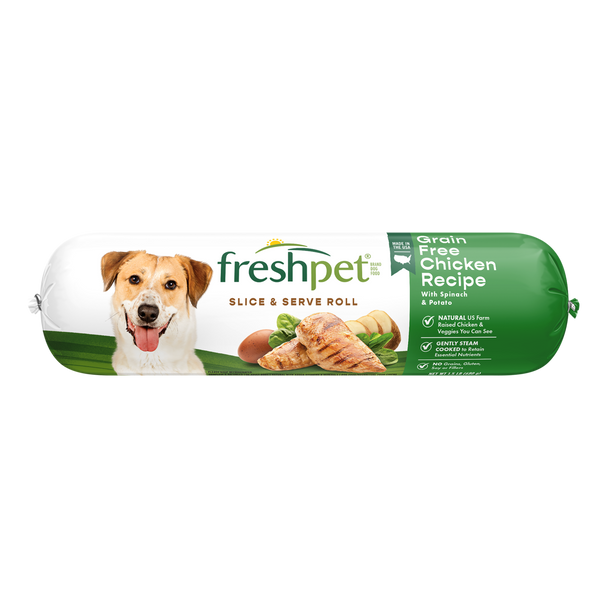 Freshpet Select Grain Free Tender Chicken With Spinach and Potato Recipe Dog Food, 1.5 lbs.