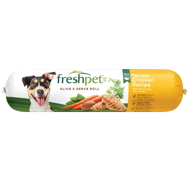 Freshpet Select Tender Chicken with Vegetables & Brown Rice Dog Food, 1 lb.