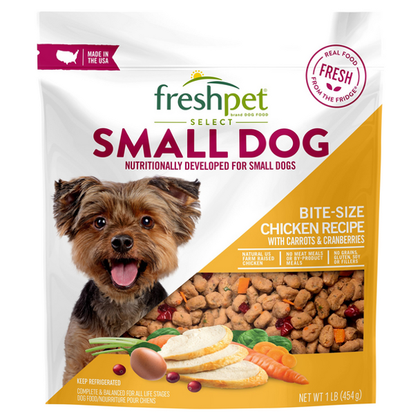 Freshpet Select Small Dog Bite Sized Chicken Recipe, 1 lb.