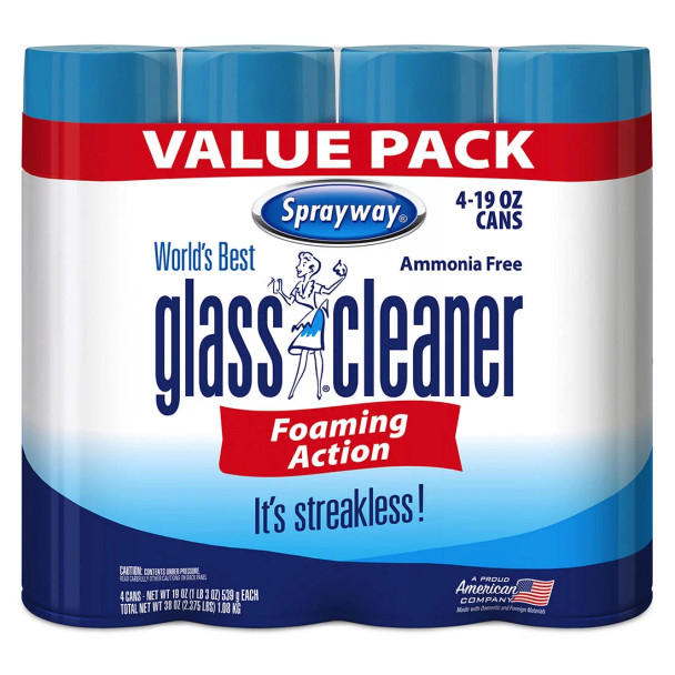 Sprayway Glass Cleaner, 4 pk./ 19 oz.