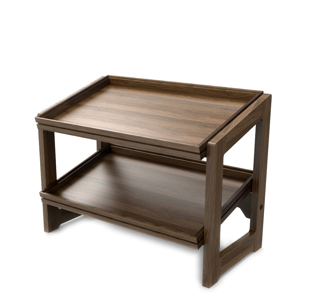 Flow Walnut 2 Tier Stand flow-walnut-2-tier-stand