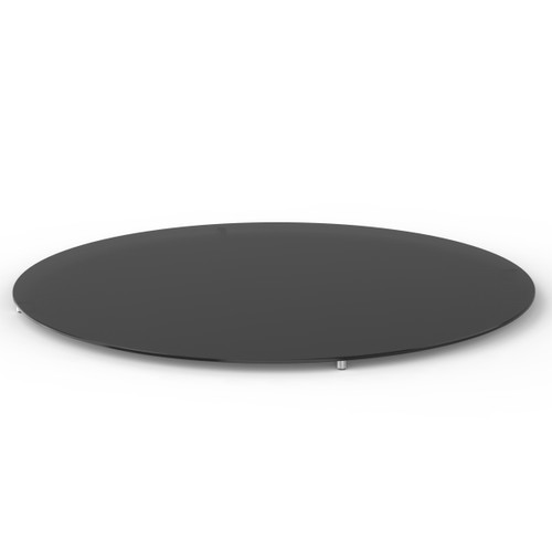 Round Grey Glass Table Top