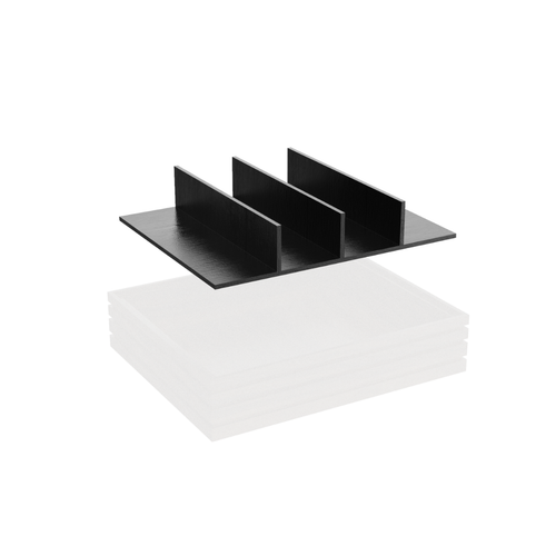 1.2 Black Cutlery Divider