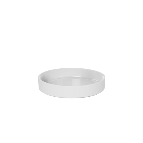 White Linear Porcelain Bowl