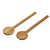 Oak Salad Server Set