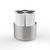 Tilt Beverage System Quint cooler set with five white Tritan milk carafes and milk label lids