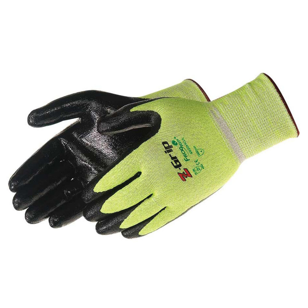 FroGrip Z-Grip 4920HG Hi-Vis Green A4 Cut Nitrile Coated Gloves - S