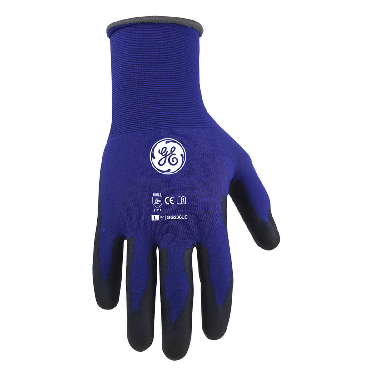 General Electric GG206 Touch Screen Blue Polyurethane Dipped Gloves -  Single Pair