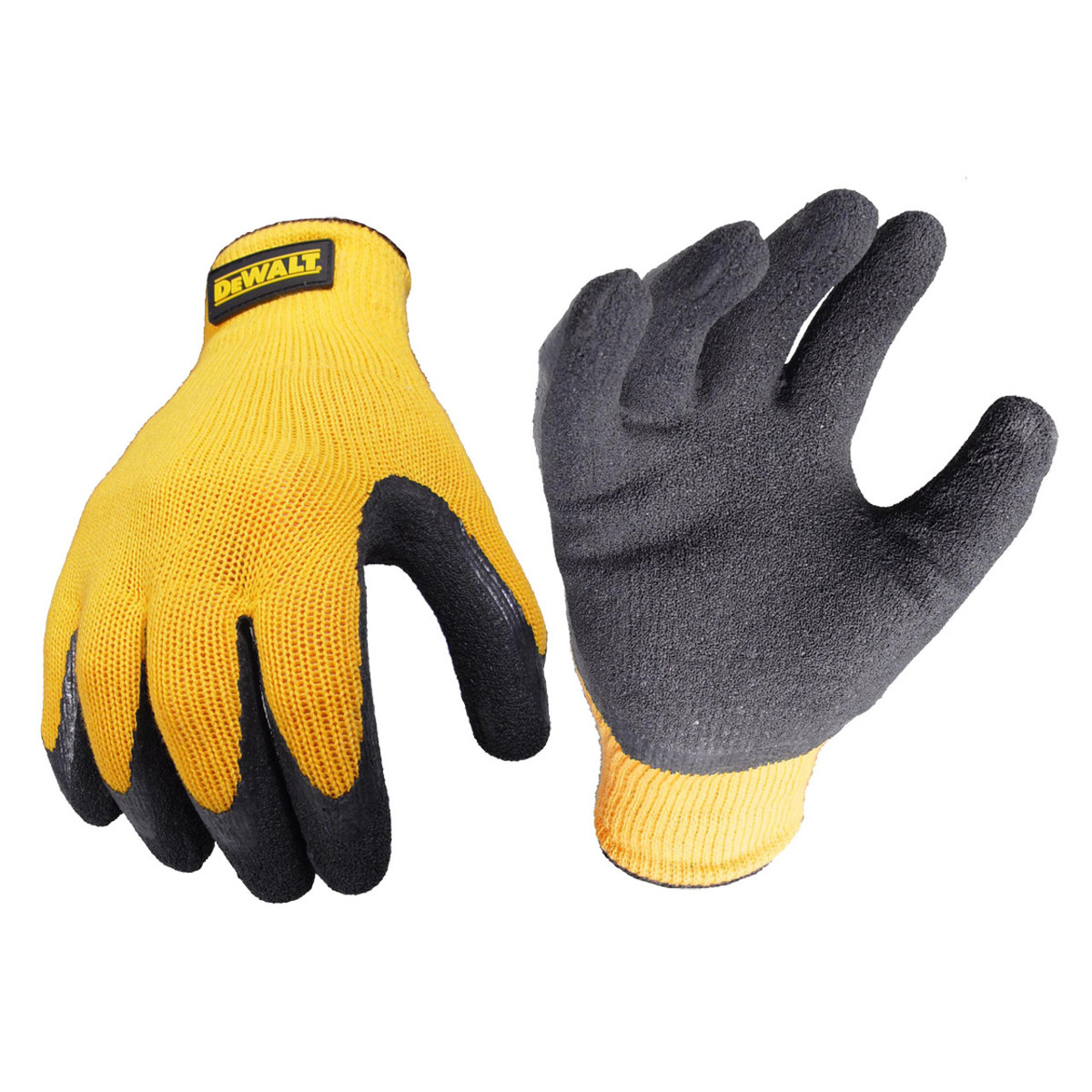 144 Wholesale Rubber Grip Cotton Work Gloves