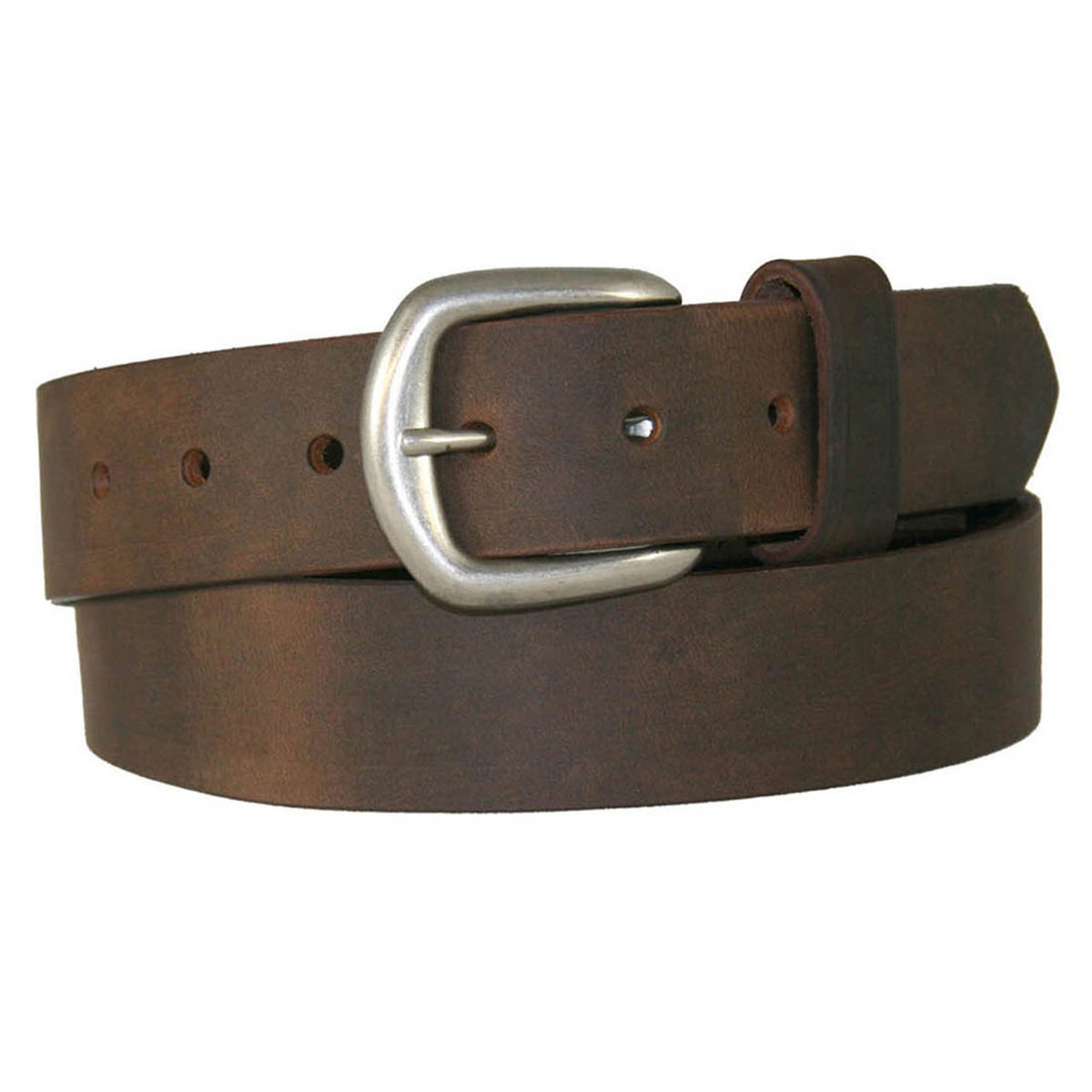 Boston Leather Aged Bark 1.5 Chieftain Leather Belt, USA Made - 18223
