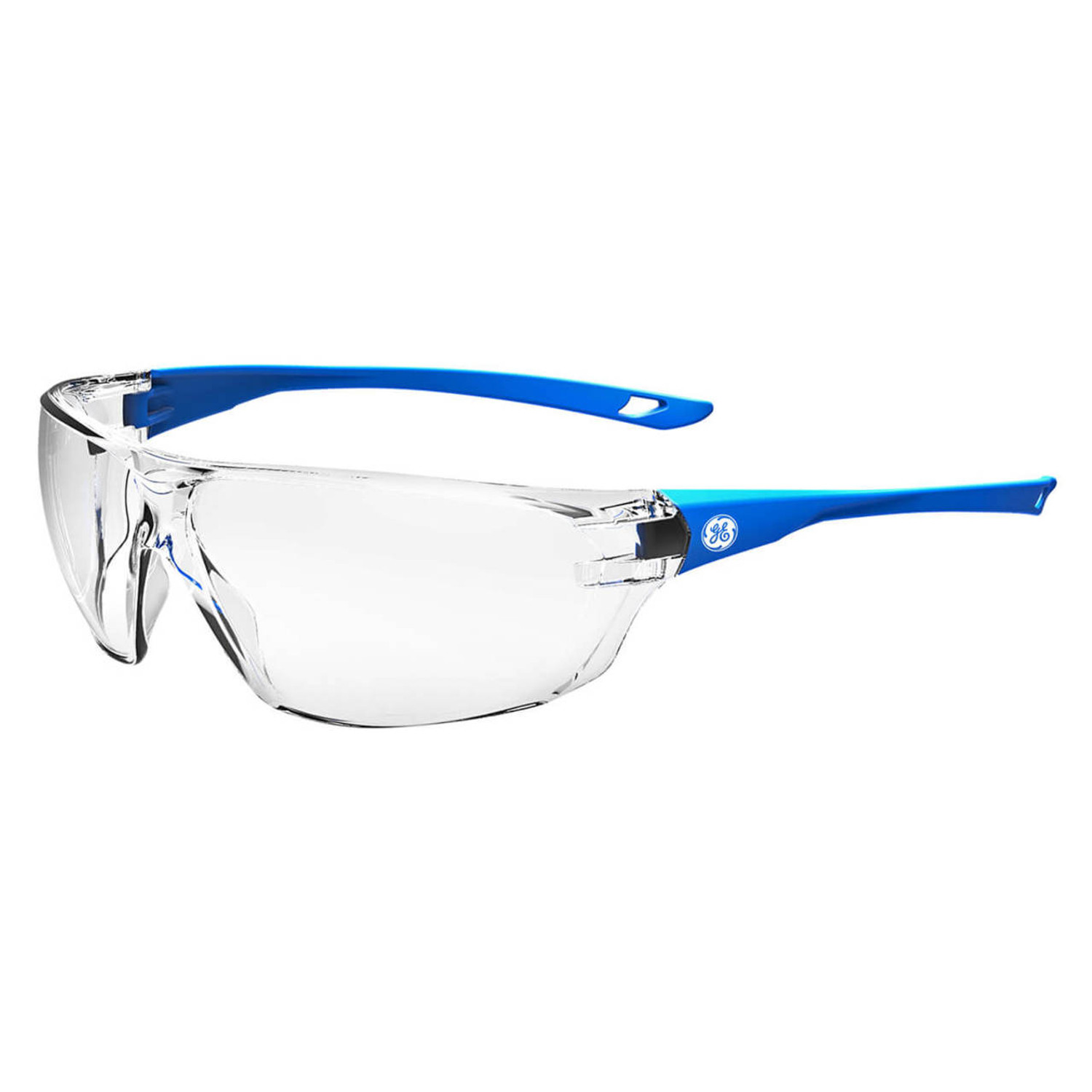 General Electric 03 Series Anti-Fog Impact-Resistant Safety Glasses Indoor/Outdoor Mirror Lens Blue GE103MAF