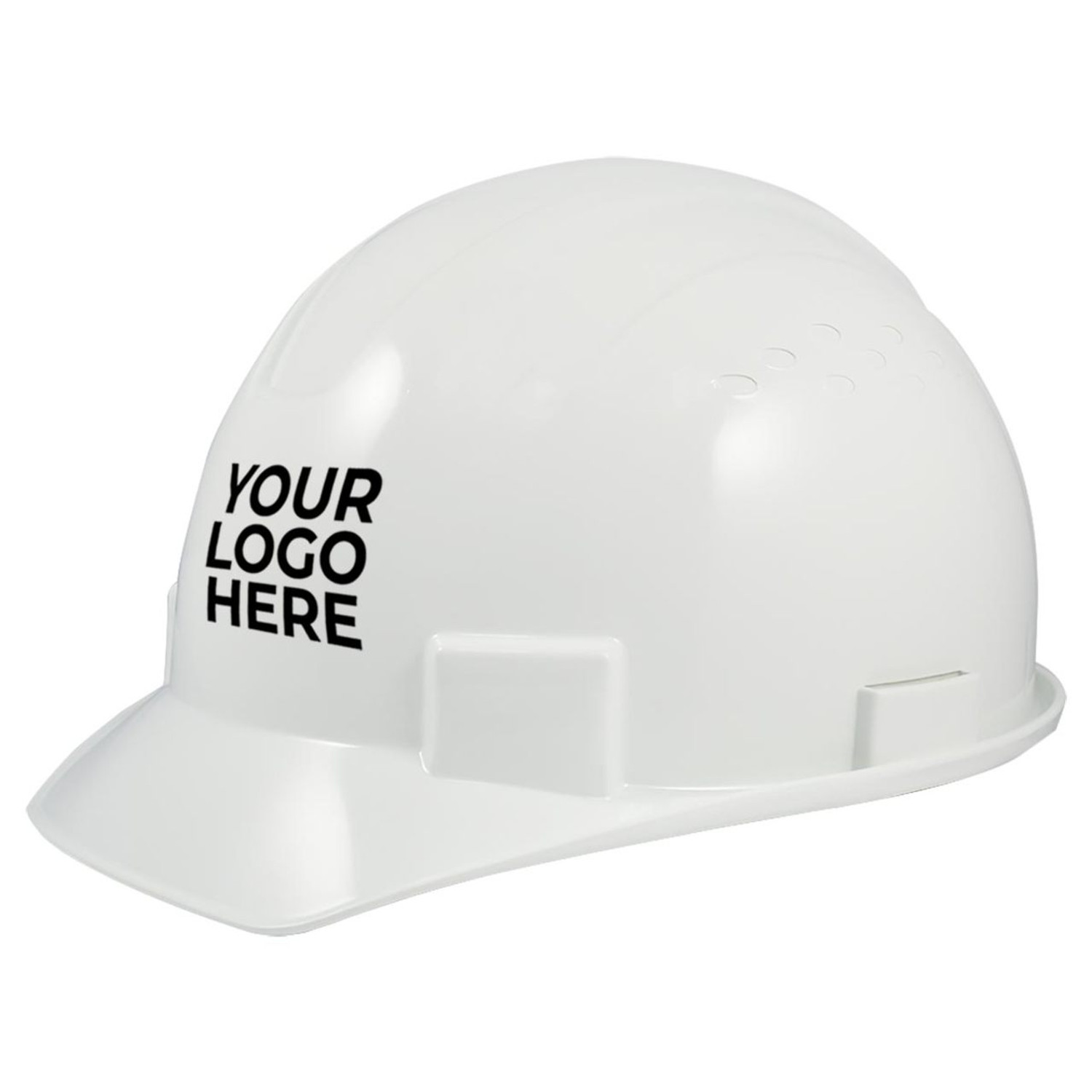 Custom General Electric Non-Vented Cap Style Hard Hat 4-Point Ratchet  Suspension - GH327