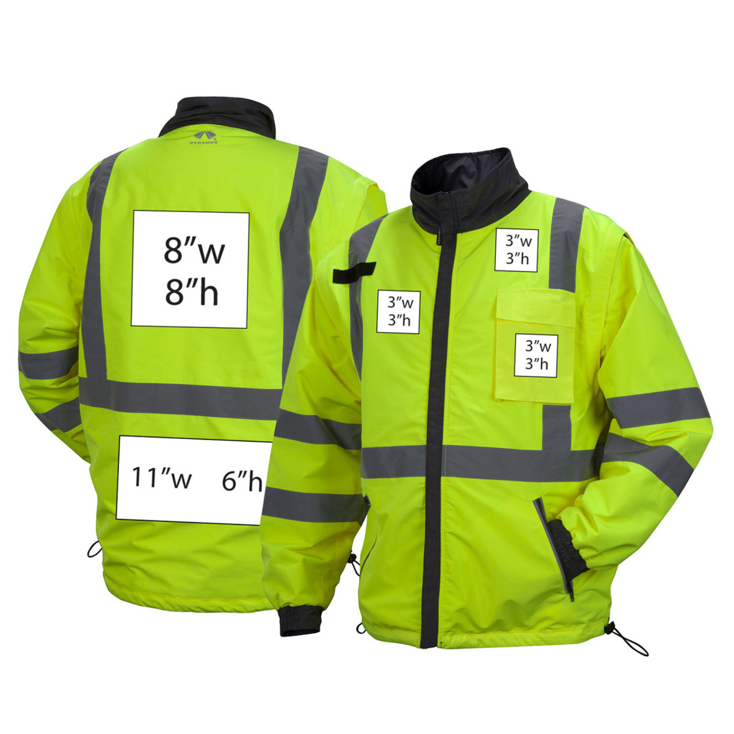 Custom Pyramex Class 3 Multi-Use Windbreaker - RJR3410