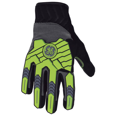 Hi-Viz Lime Mechanical Glove - Safety Imprints